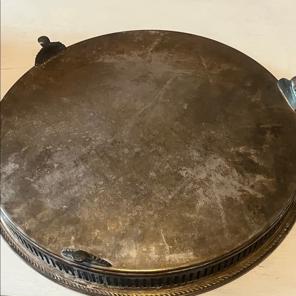 Elegant Silver Plated Serving Tray - Picture 5 of 7